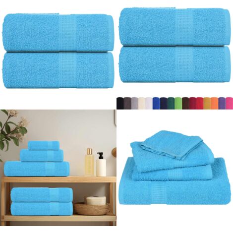 Asciugamani FROGN 2 pz Turchese 30x30 cm 360 g/m² - Asciugamani per il viso - Asciugamani per le mani