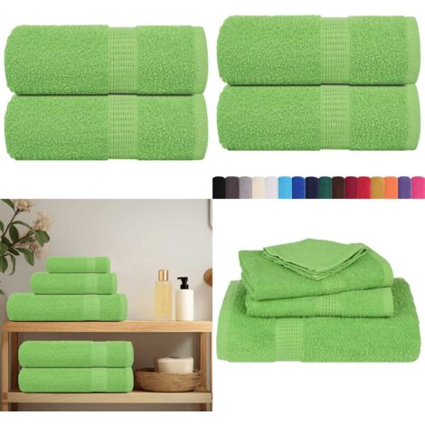 Asciugamani FROGN 2 pz Verde Mela 30x30 cm 360 g/m² - Asciugamani per il viso - Asciugamani per le mani