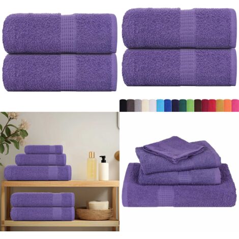 Asciugamani FROGN 2 pz Viola 30x30 cm 360 g/m² - Asciugamani per il viso - Asciugamani per allenamento
