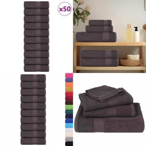 Asciugamani FROGN 50 pz Antracite 30x30 cm 360 g/m² - Asciugamani per il viso - Asciugamani per le mani