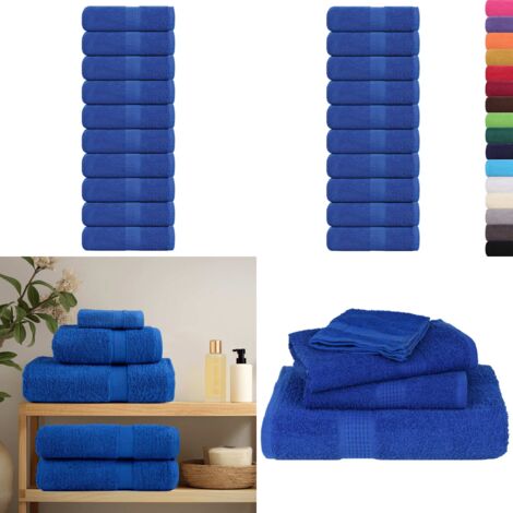 Asciugamani per ospiti FROGN 10 pz Blu 30x50 cm 360 g/m² - Asciugamani da bagno - Asciugamani per il viso