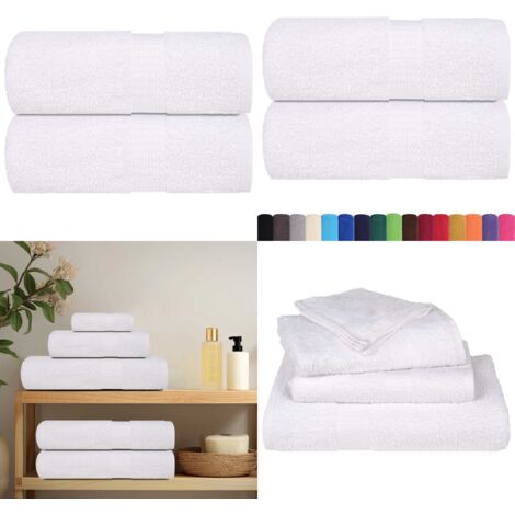 Asciugamani per ospiti FROGN 2 pz Bianco 30x50 cm 360 g/m² - Asciugamani da bagno - Asciugamani in cotone