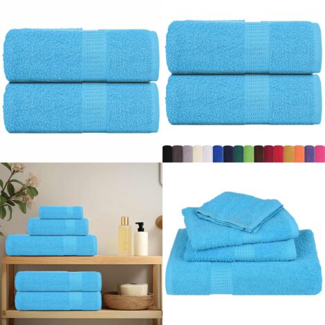 Asciugamani per ospiti FROGN 2 pz Turchese 30x50 cm 360 g/m² - Asciugamani da bagno - Asciugamani per il viso