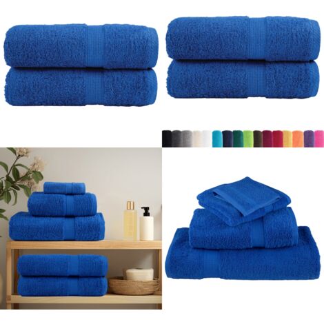 Asciugamani per ospiti Premium SOLUND 2 pz Blu 30x50 cm 600 g/m² - Asciugamani da bagno - Asciugamani in cotone