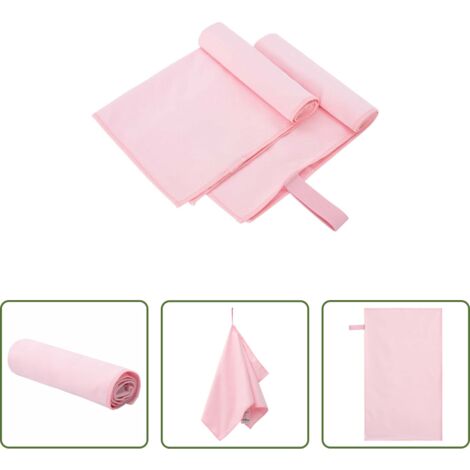 Asciugamani per palestra -  Asciugamani Sportivi 2 pcs Rosa 50 x 30 cm