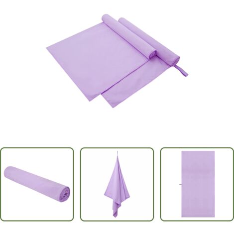 Asciugamani per palestra -  Asciugamani Sportivi 2 pcs Viola 180 x 90 cm