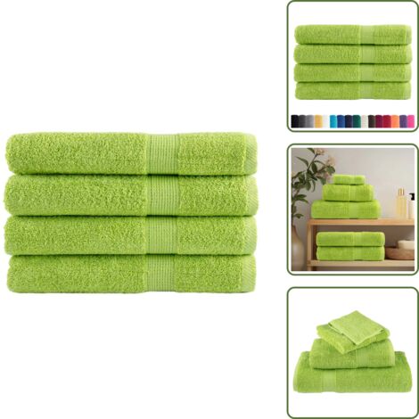 Asciugamani per sauna verde - vidaXL Asciugamani per Sauna SOLUND 4 pz Verdi 80x200 cm 600 g/m² - Asciugamani per sauna 80x200 cm