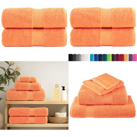 Asciugamani Premium SOLUND 2 pz Arancione 30x30 cm 600 g/m² - Asciugamani per il viso - Asciugamani per le mani