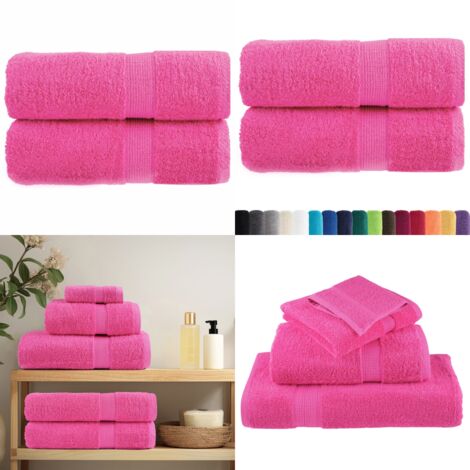 Asciugamani Premium SOLUND 2 pz Rosa 30x30 cm 600 g/m² - Asciugamani per il viso - Asciugamani per le mani