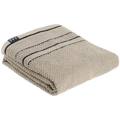 Asciugamano 50x90 cm 100% cotone - corda nera - Tendance
