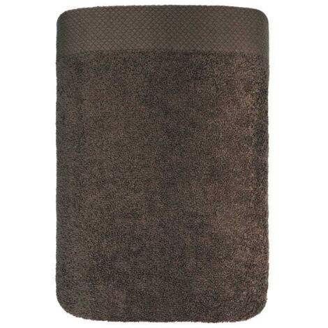 Asciugamano 70x140 Boho spesso marrone 100% cotone 500g morbido Premium