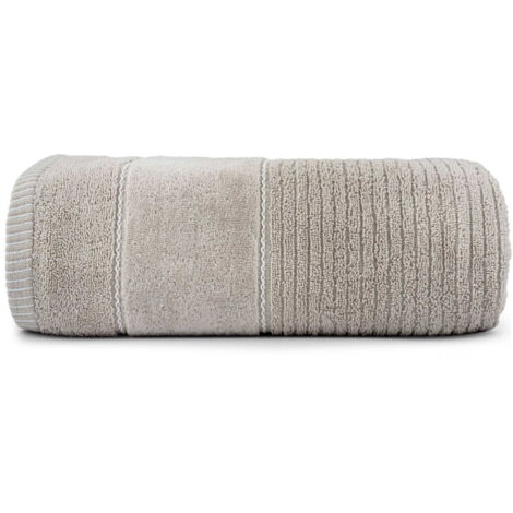 Asciugamano 70x140 Teo beige 470g 100% cotone con velour