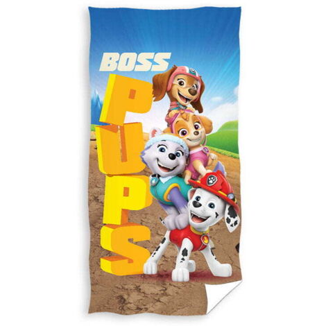 Asciugamano da bagno per bambini 70x140 PAW PATROL Cani COTONE