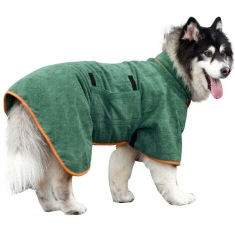 Asciugamano da bagno per cani - Asciugamano da bagno in microfibra super assorbente ad asciugatura rapida per cani e gatti, morbido
