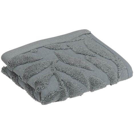 Asciugamano da bagno sea view in cotone grigio ardesia 30x50cm - Atmosphera créateur d'intérieur
