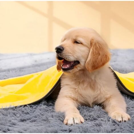 Asciugamano In Microfibra Assorbente Per Cani Gatti Animali 50x100cm EArt.30275