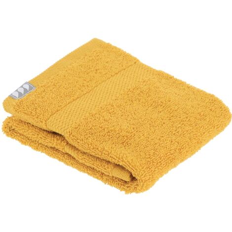 Asciugamano invito 30x50 cm 100% cotone - senape - Tendance