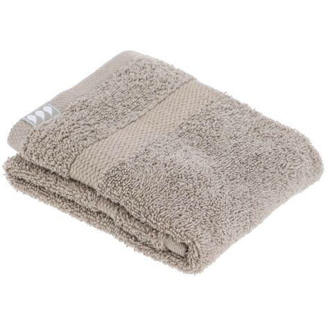 Asciugamano invito 30x50 cm 100% cotone - tortora - Tendance
