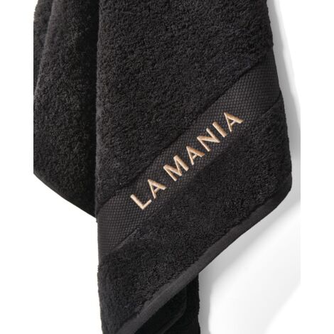 Asciugamano nero premium 70x140