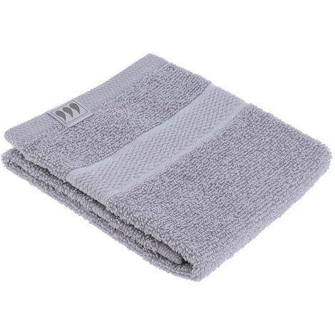 Asciugamano ospite 30x50 cm 100% cotone - grigio chiaro - Tendance