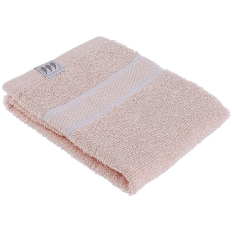Asciugamano ospite 30x50 cm 100% cotone - rosa cipria - Tendance