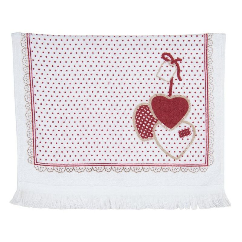 Asciugamano per gli Ospiti 40x66 Cm Rosso