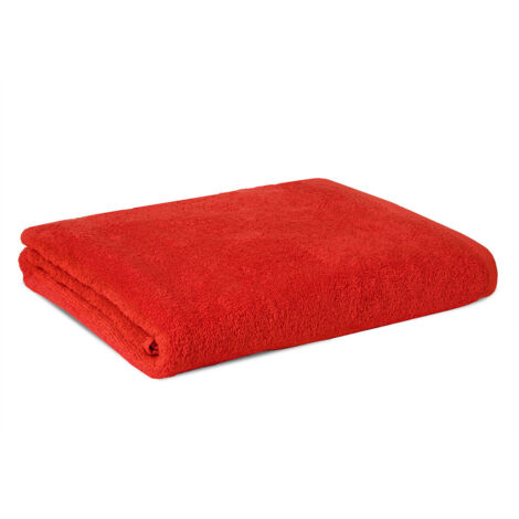 Asciugamano per ospite colorato da bagno 40 x 60 cm "Sophie" in cotone -Cherry
