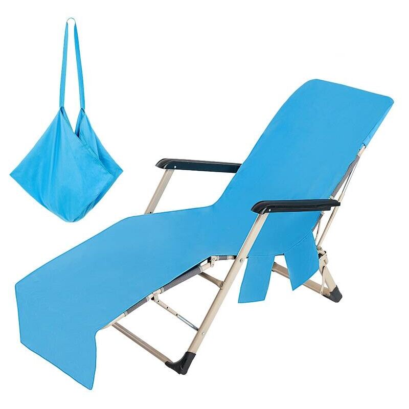 Image of Rapanda - Asciugamano per sedia a sdraio da spiaggia - Copertura in microfibra per piscina, asciugamano per lettino prendisole, protezione per sedia