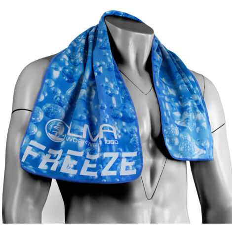 Asciugamano rinfrescante freeze stampa blu t.u - LMA - 99135