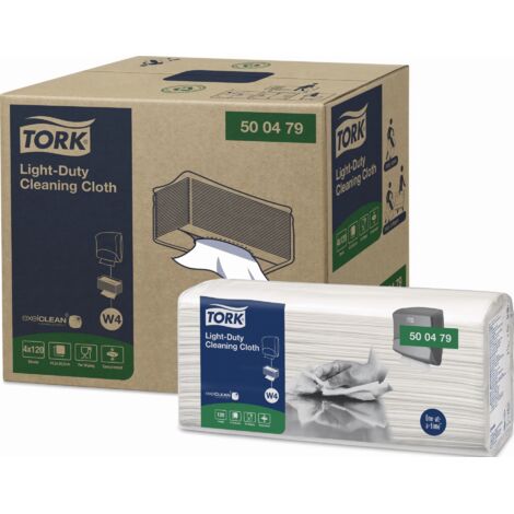 Asciugamano TORK 500479 L. ca. 415 mm x B. ca. 355 mm bianco 1-strato 4 pz. m. ogni 120 fogli