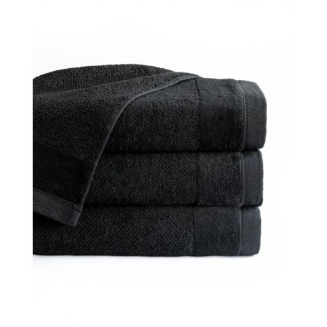 Asciugamano Vito 30x50 Nero 550g 100% Cotone