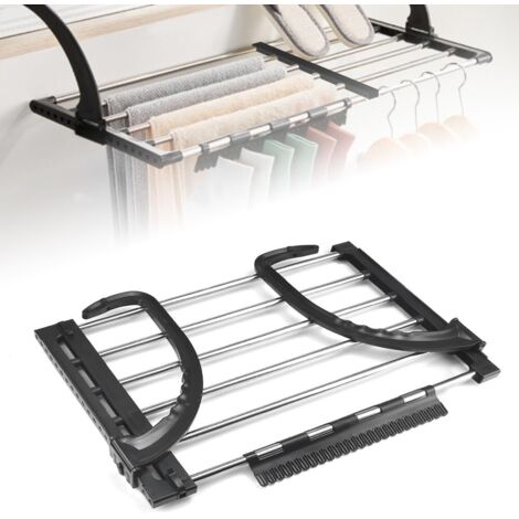 Asciugatrice Express, Asciugatrice sospesa, Acciaio inossidabile, Estensibile, 51-90 cm, Asciugatrice per termosifone, Asciugatrice pieghevole, Stendibiancheria da balcone per asciugare i vestiti bagn