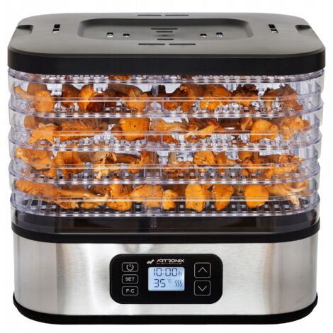 Asciugatrice per funghi LCD 24h Programmatore - frutta verdura carne erbe 10L