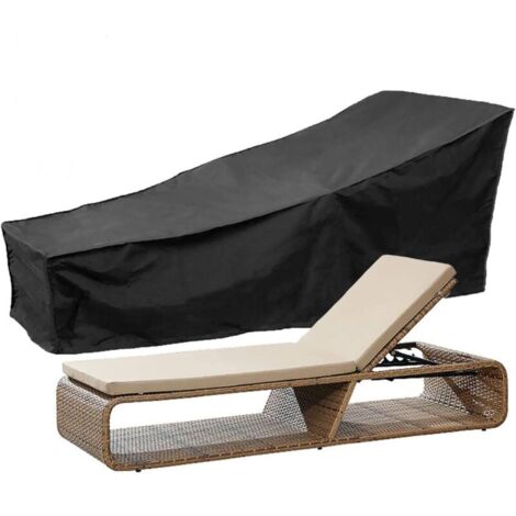 ASelected Housse pour Transat Jardin, 210D Housse Chaise Longue Pliante Anti-Poussière Etanche en Polyester - 210x 75 x 80 CM