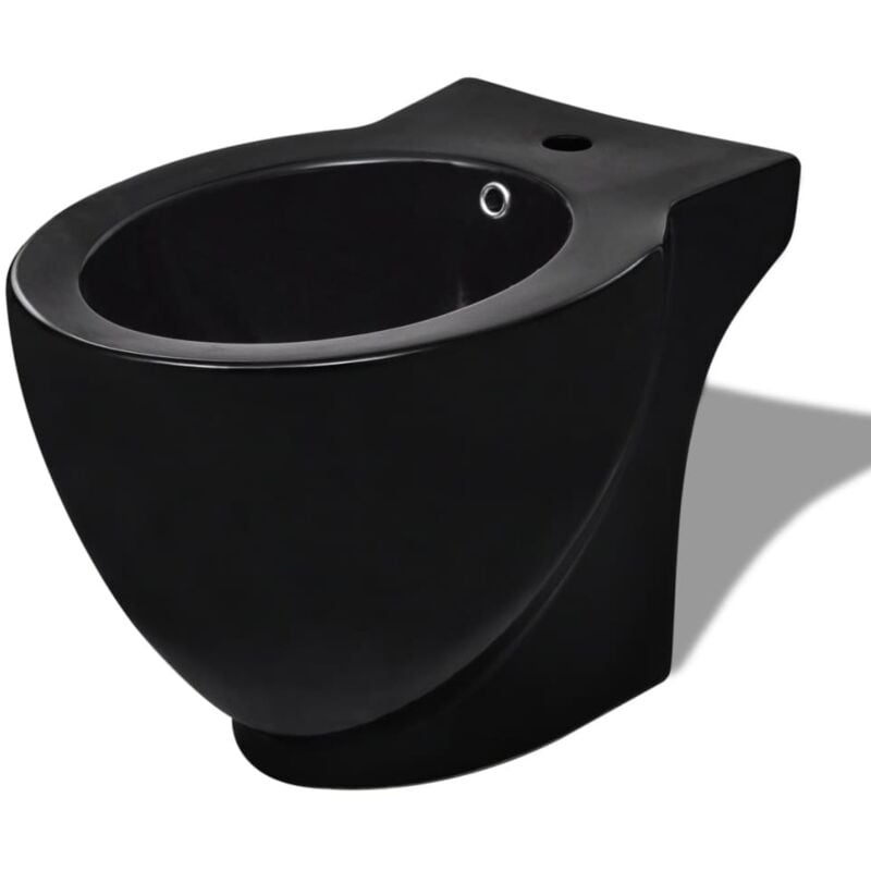

Bidet redondo de cerámica, negro - Negro