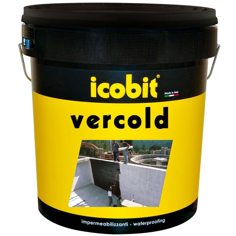 Icobit - Asfalto bituminoso a freddo protezione impermeabile Vercold - 10 Kg