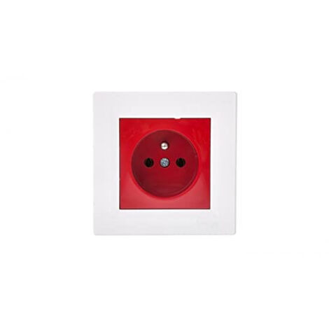 ASFORA PRISE SIMPLE AVEC/U ROUGE ET BLANC EPH2800421 DESIG3606480525971 SCHNEIDER ELECTRIC