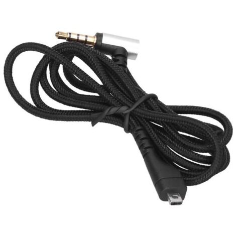 Ashata Fil de casque pour Arctis3 Câble de casque de jeu câble audio casque fil adapté pour Steelseries Arctis 3 / Arctis 5