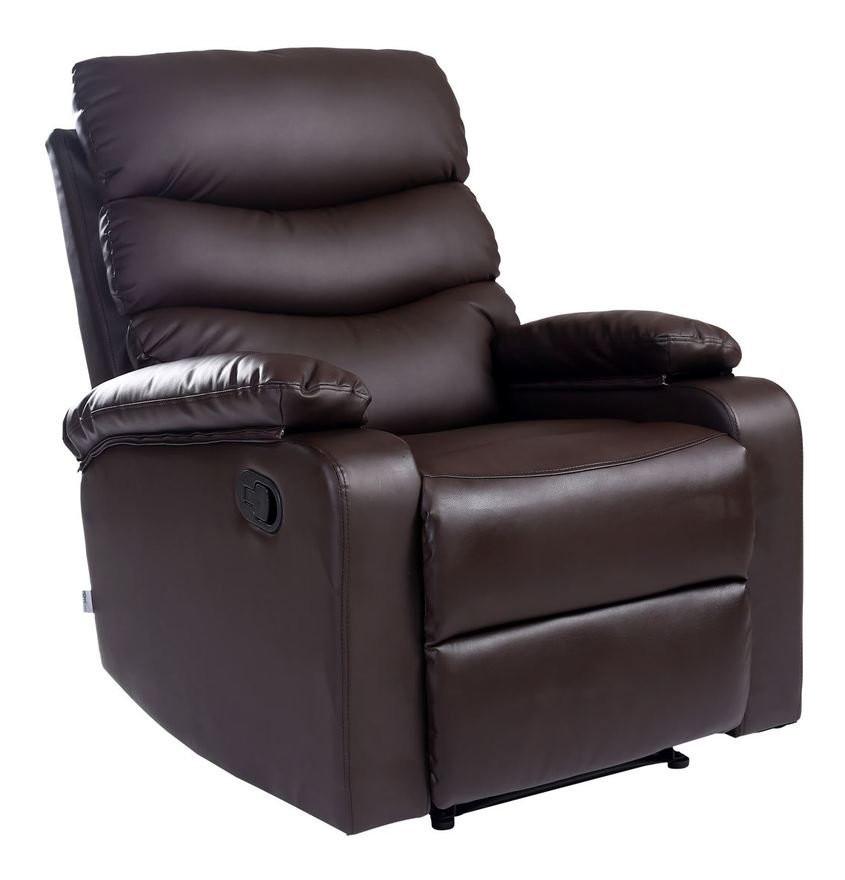 Ashby Leather Recliner Chair - Brown