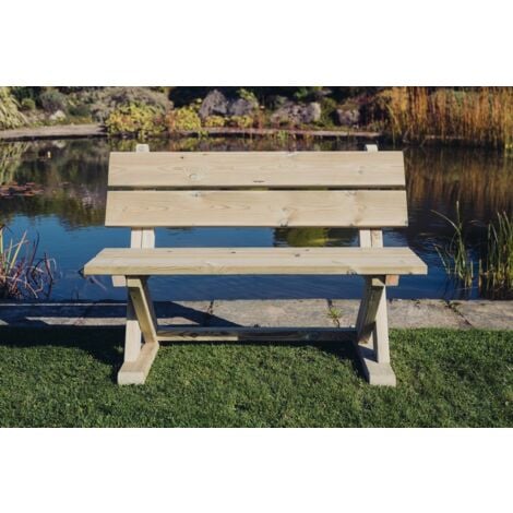Ashcome Bench, traditional wooden garden seat