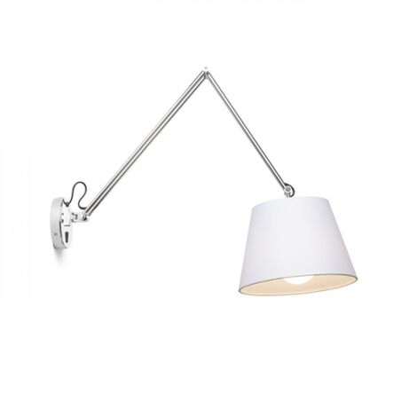 ASHLEY Wandleuchte chrom weiss 230V E27 42W