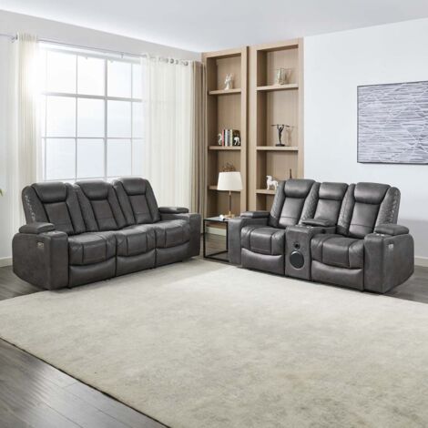 ASHTON 2+3 SEATER FABRIC AUTO RECLINER SOFA SET