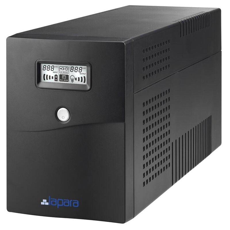 ASI Interactive UPS Lapara 1500 Va, avec écran LCD, onde sinusoïdale simulée, capacité de 1500 VA / 900 W