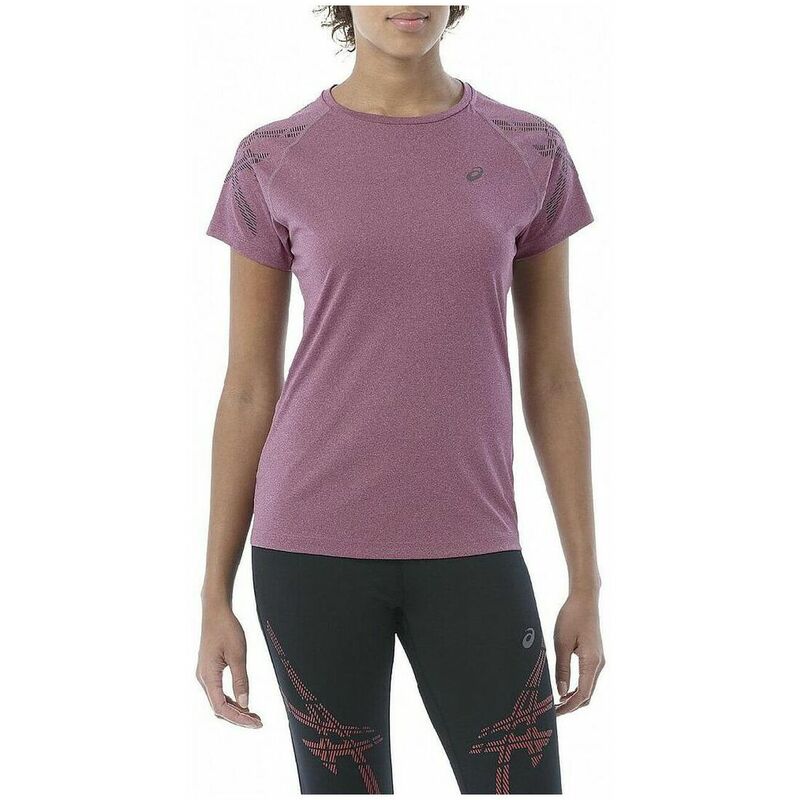 

Camiseta de Manga Corta Mujer Stripe SS Top 141224 0299 Morado XS - Asics