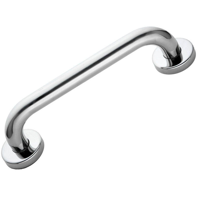

Asa de seguridad lisa 30cm de acero inoxidable 304 con acabado en cromo brillo y 6 puntos de anclaje, tacos y tornillos incluidos Kibath