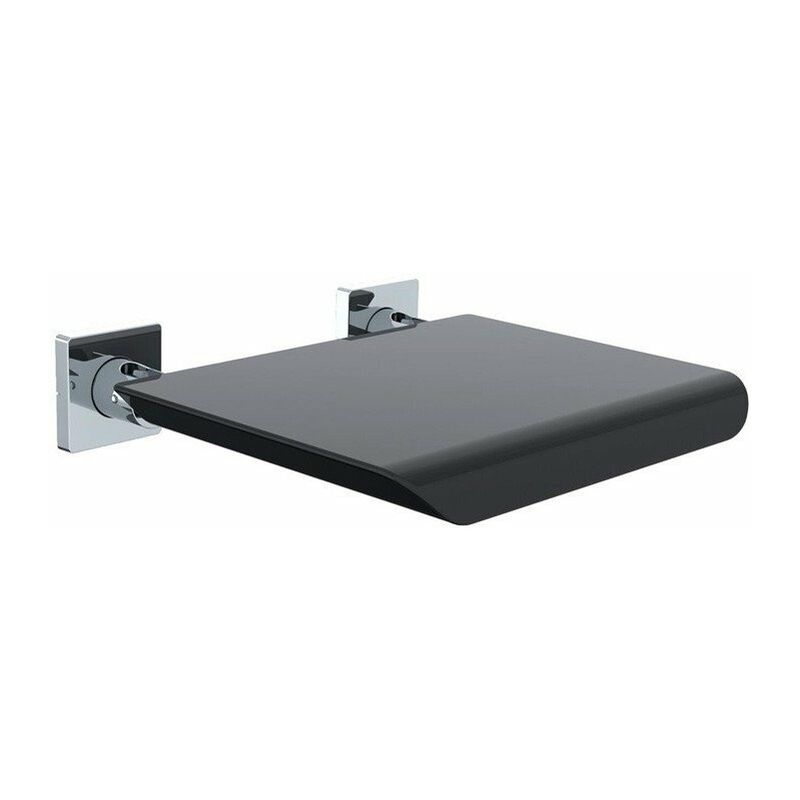 

Emco - Asiento abatible de pared 355121202 sistema 2 asiento de plástico negro