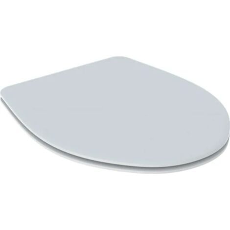 Asiento blanco brillo con bisagras de acero - Geberit Colibrì