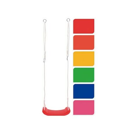 ASIENTO COLUMPIO POLIPROPILENO CON CUERDAS VARIOS COLORES - S35000010