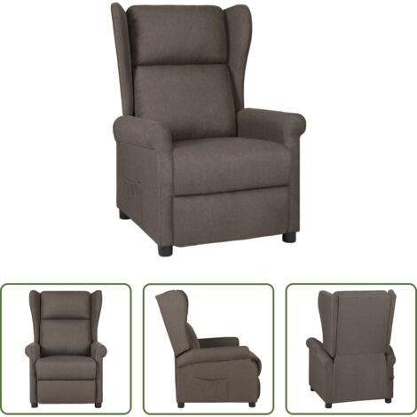 Asiento cómodo -  Sillón reclinable de tela marrón
