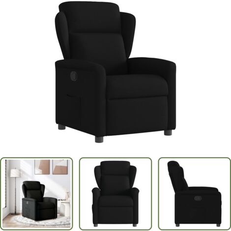Asiento cómodo -  Sillón reclinable de tela negro